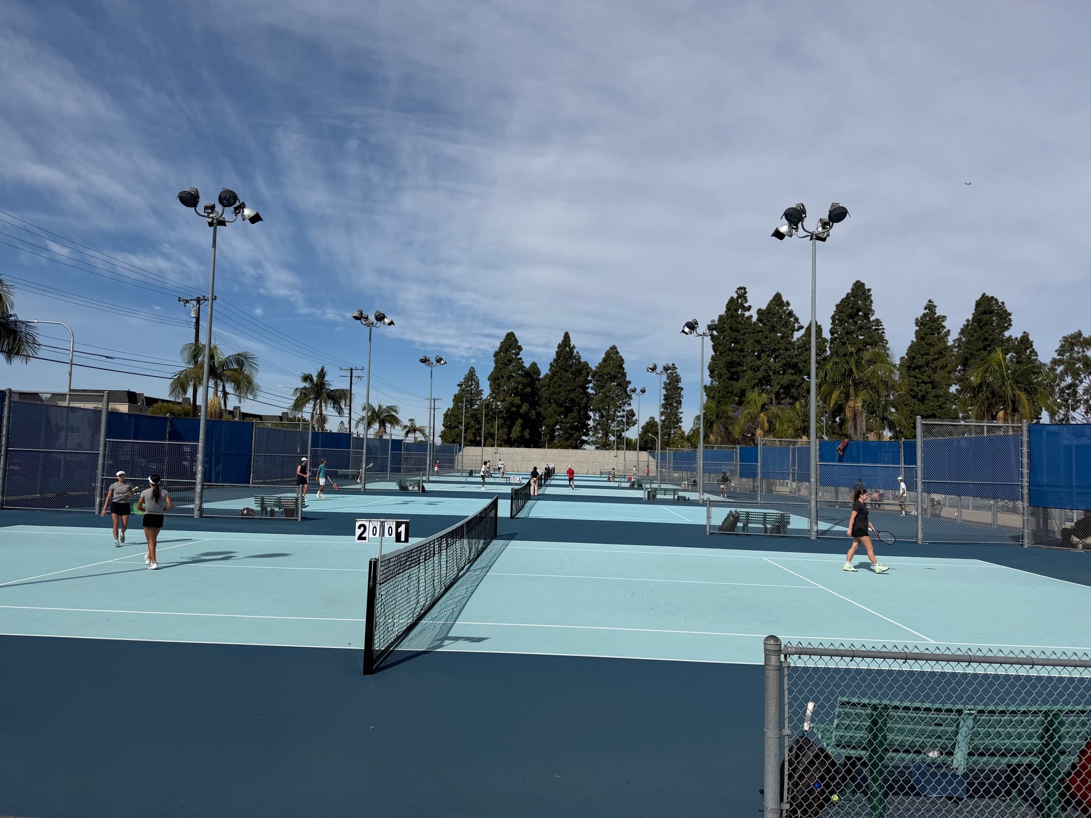Centurion Aces tennis courts during academy training