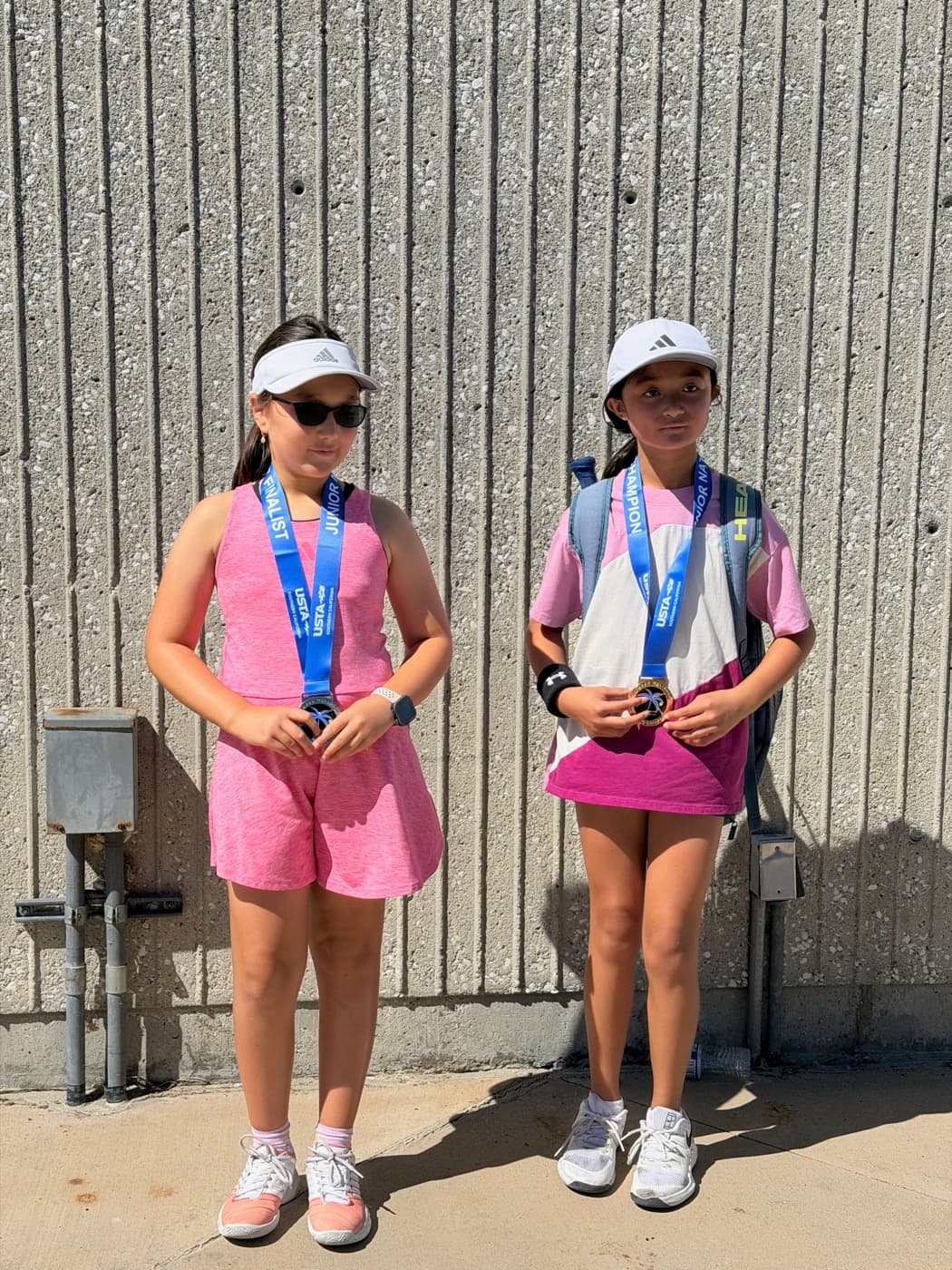 Two medalists after competition
